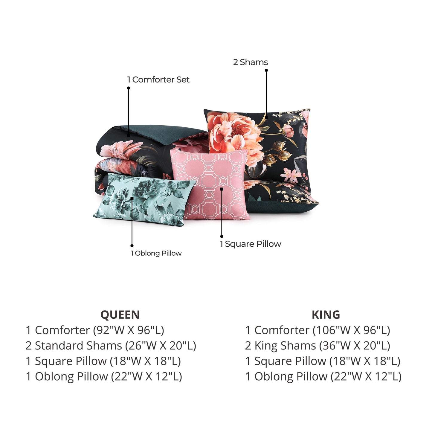 Bebejan Botanical Birds 5 Piece Reversible Comforter Set