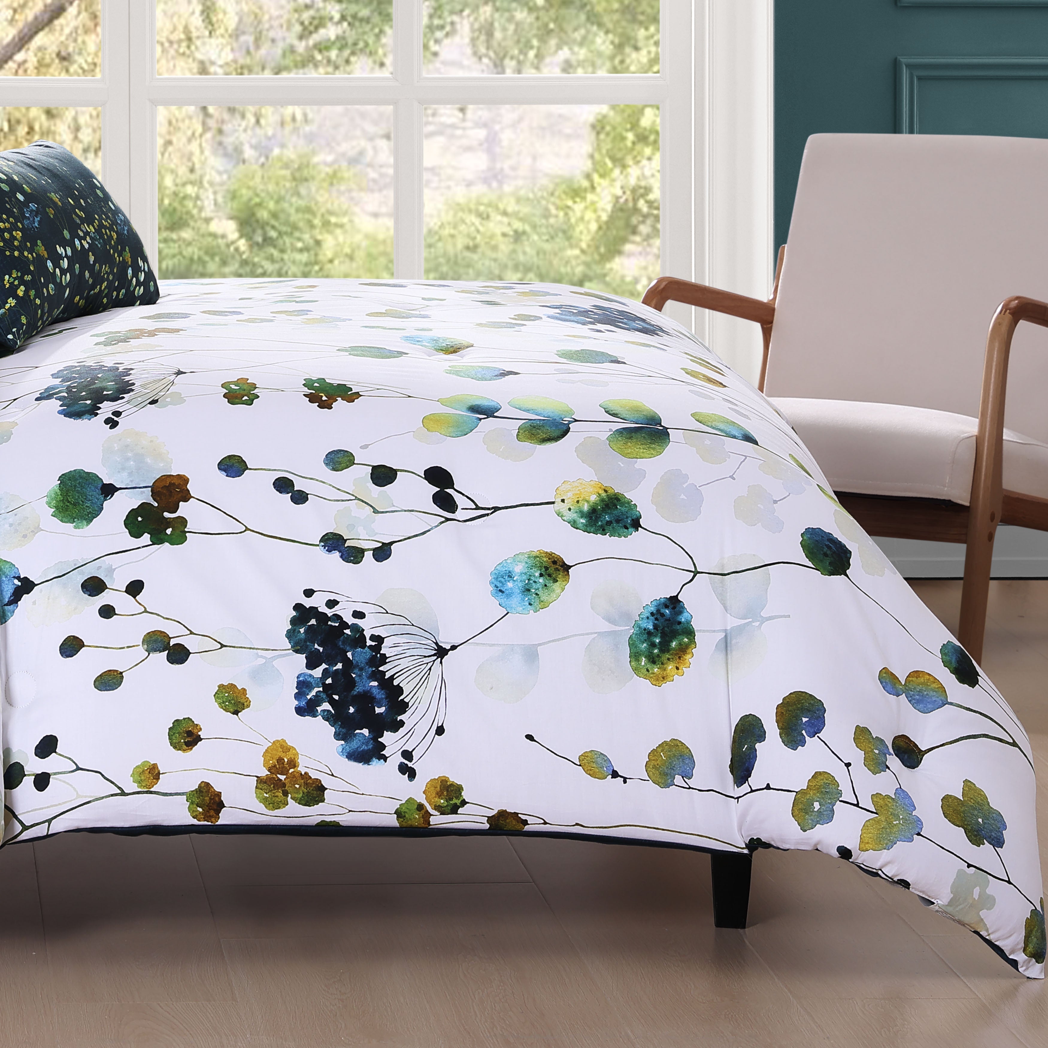 Bebejan Abstract Vines 5 Piece Reversible Comforter Set