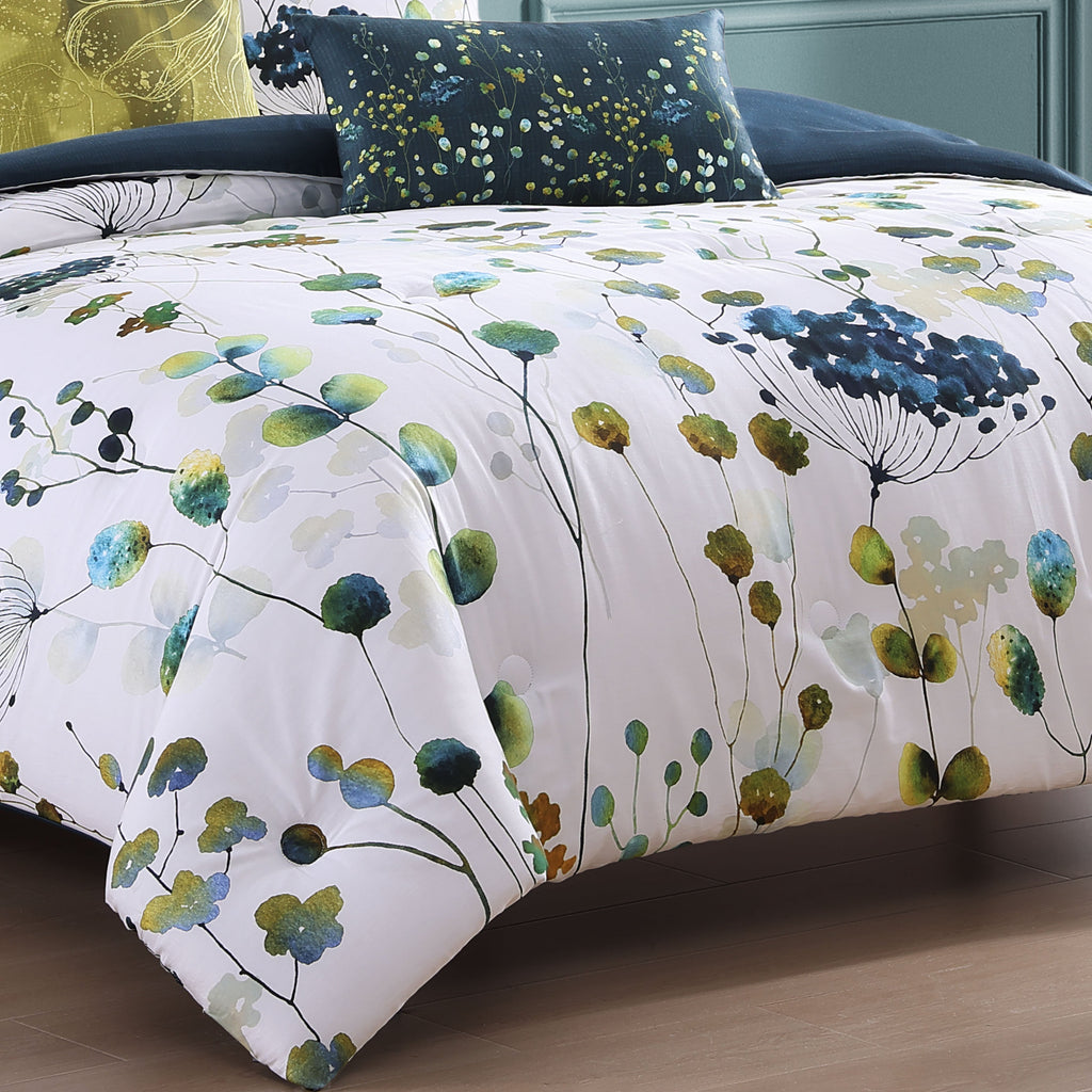 Bebejan Abstract Vines 5 Piece Reversible Comforter Set