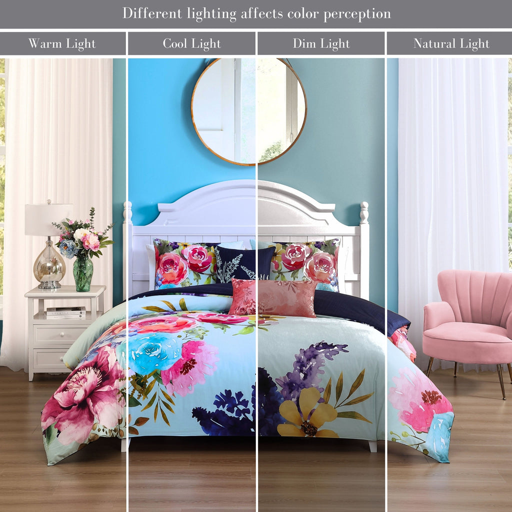 Bebejan Aqua Fiesta 5 Piece Reversible Comforter Set