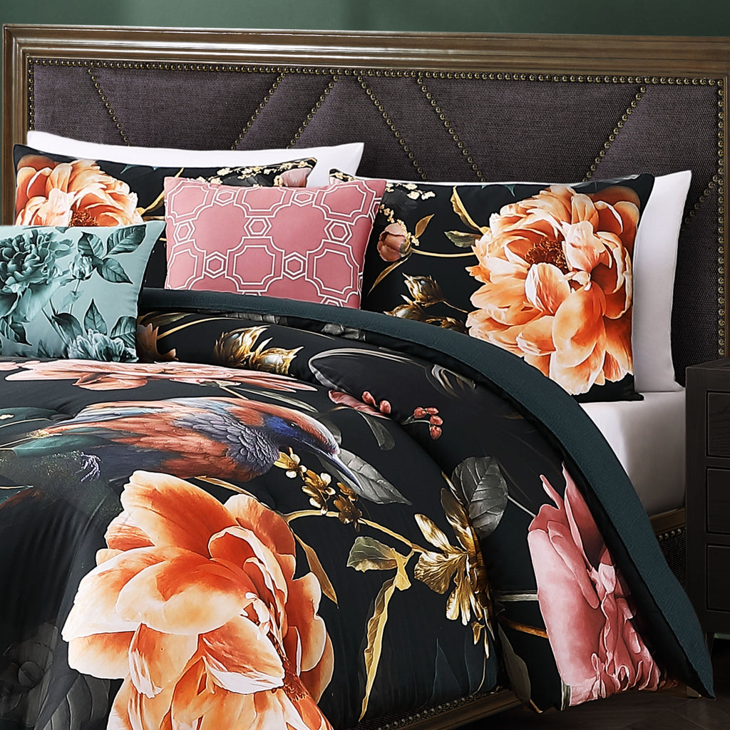 Bebejan Botanical Birds 5 Piece Reversible Comforter Set
