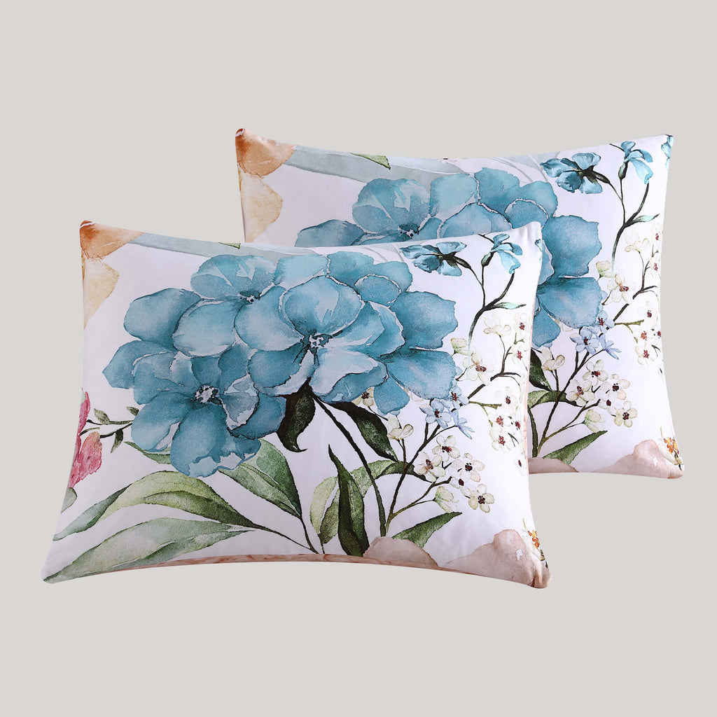 Bebejan Maia Blue 5 Piece Reversible Comforter Set