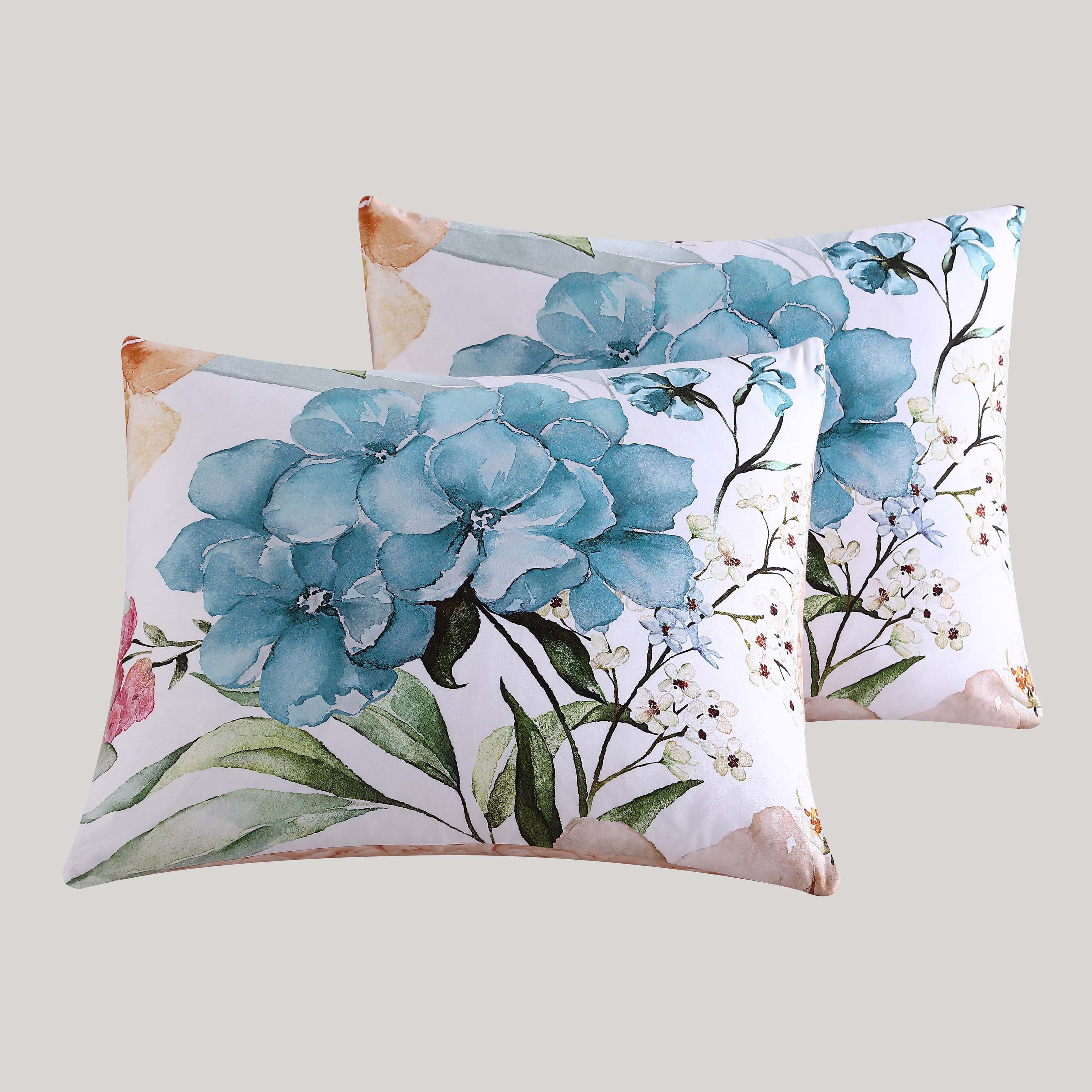 Bebejan Maia Blue 5 Piece Reversible Comforter Set