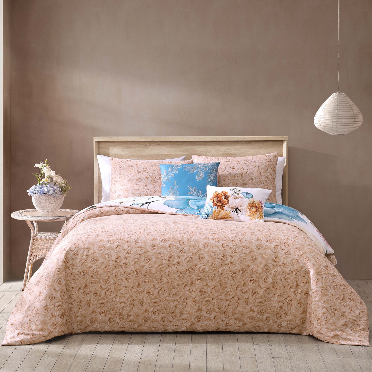 Bebejan Maia Blue 5 Piece Reversible Comforter Set