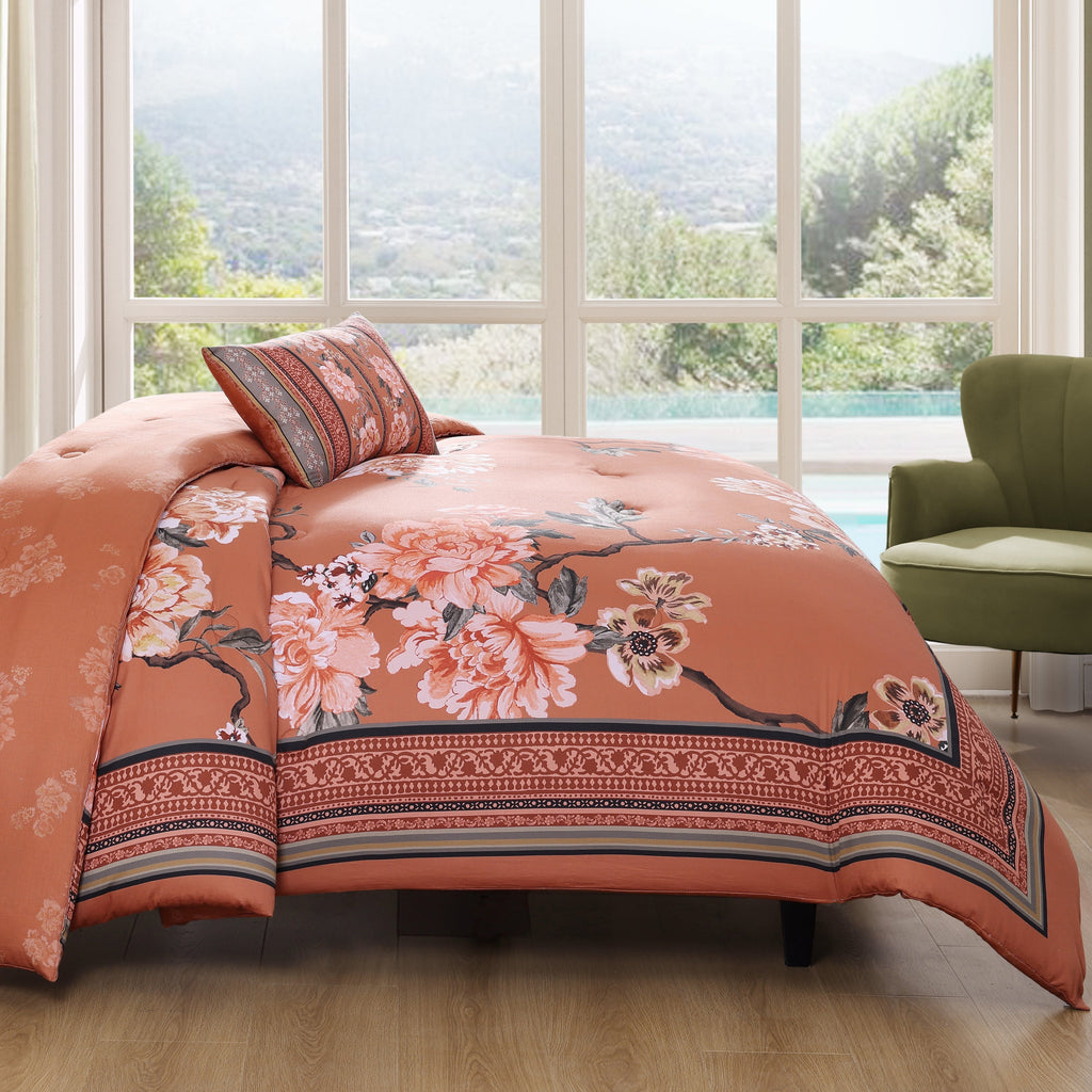 Bebejan Rossana 5 Piece Reversible Comforter Set