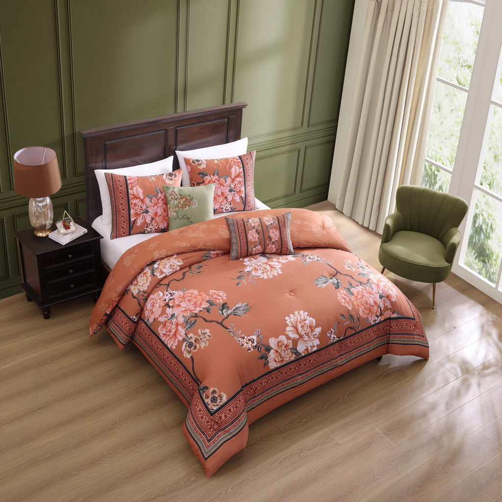 Bebejan Rossana 5 Piece Reversible Comforter Set