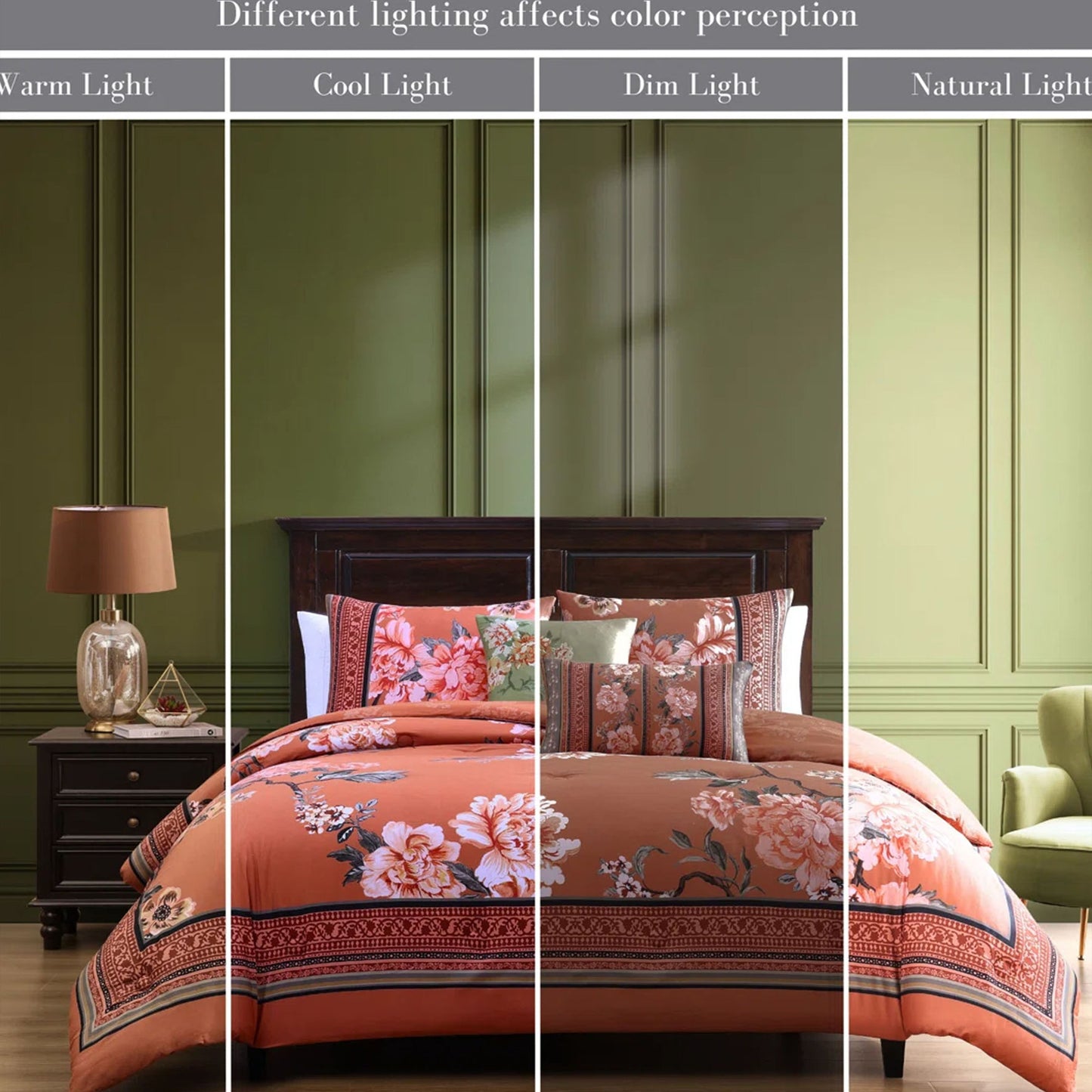 Bebejan Rossana 5 Piece Reversible Comforter Set