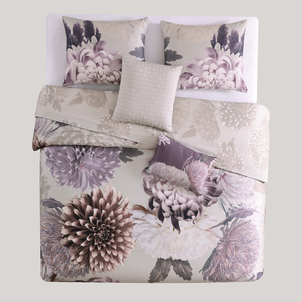 Bebejan Dahlia Purple 5 Piece Reversible Comforter Set
