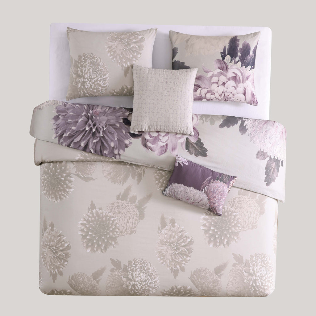 Bebejan Dahlia Purple 5 Piece Reversible Comforter Set