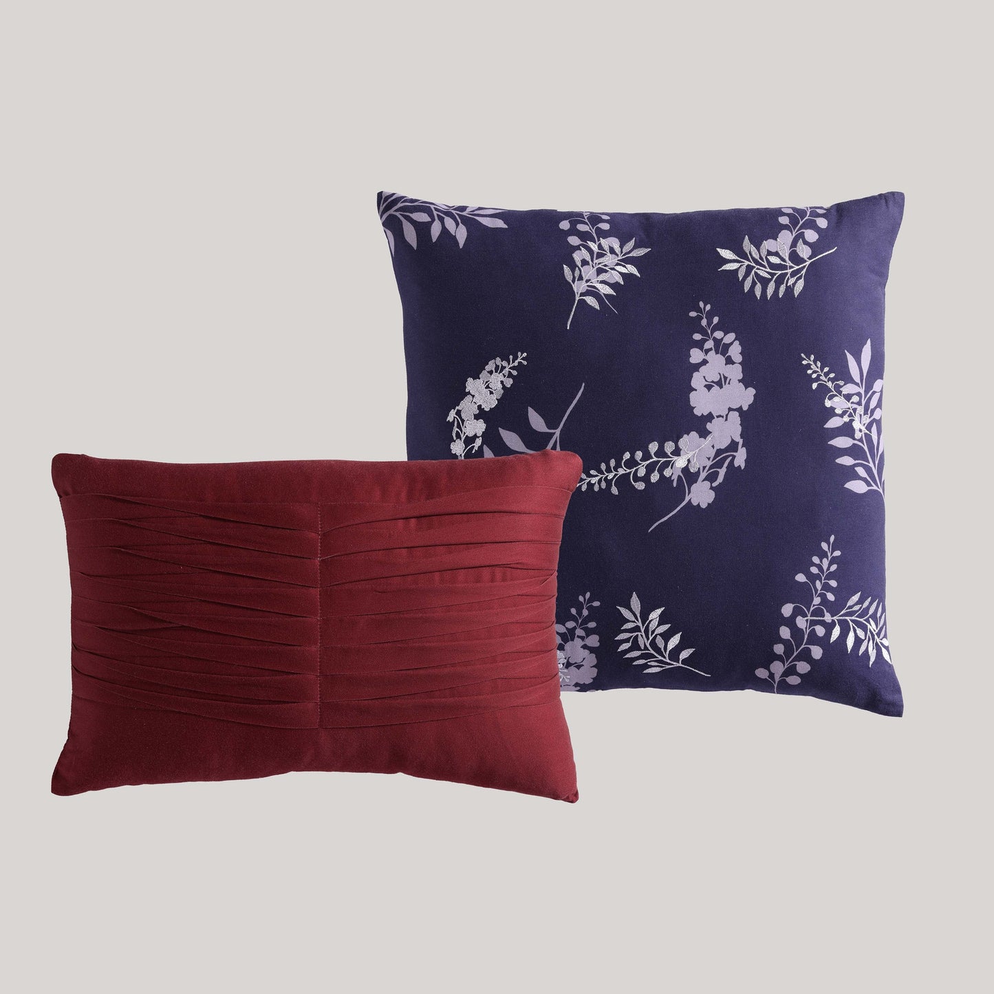 Bebejan Deep Purple Garden 5 Piece Reversible Comforter Set