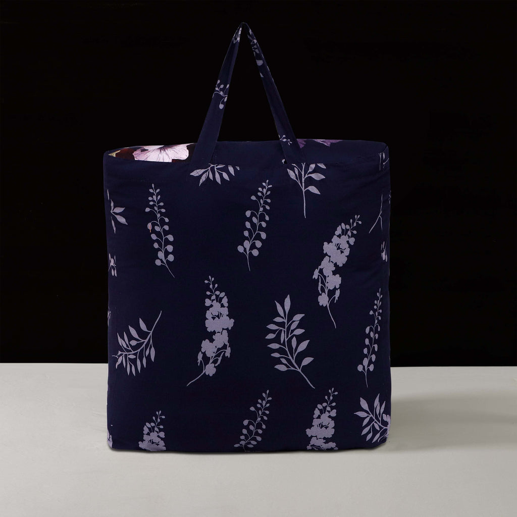 Bebejan Deep Purple Garden 5 Piece Reversible Comforter Set