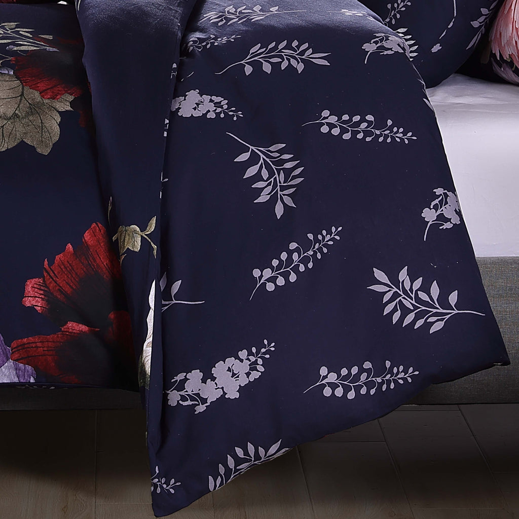 Bebejan Deep Purple Garden 5 Piece Reversible Comforter Set