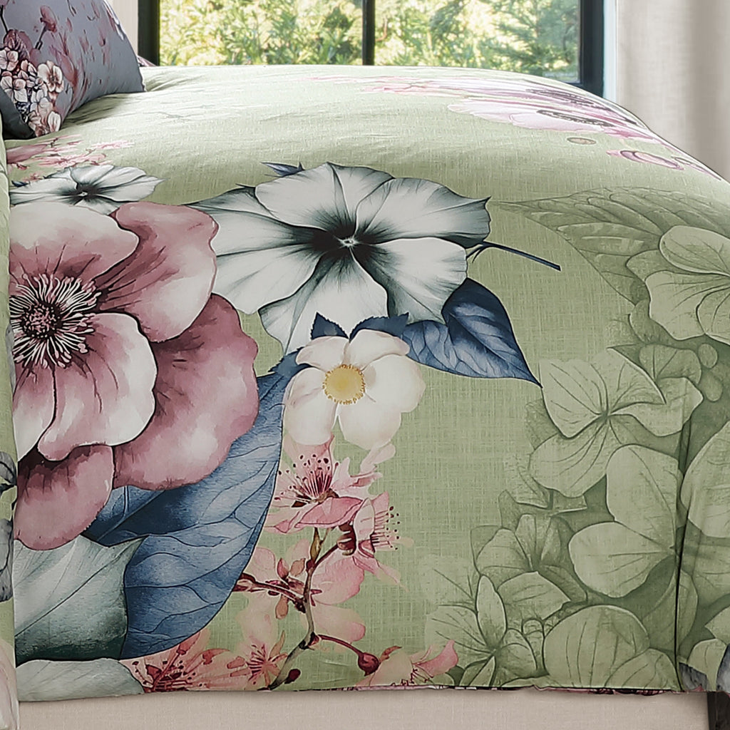 Bebejan Lilac Cascade 5 Piece Reversible Comforter Set