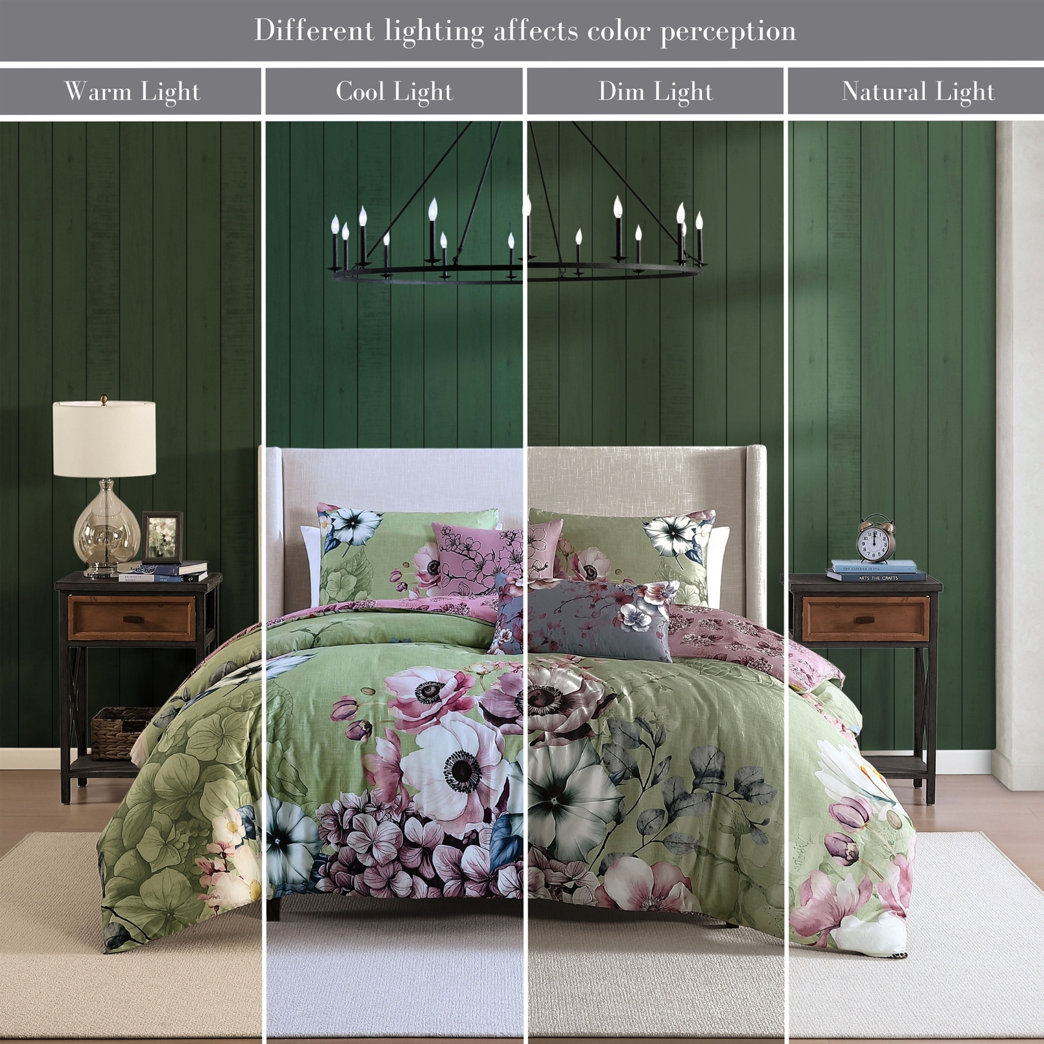 Bebejan Lilac Cascade 5 Piece Reversible Comforter Set