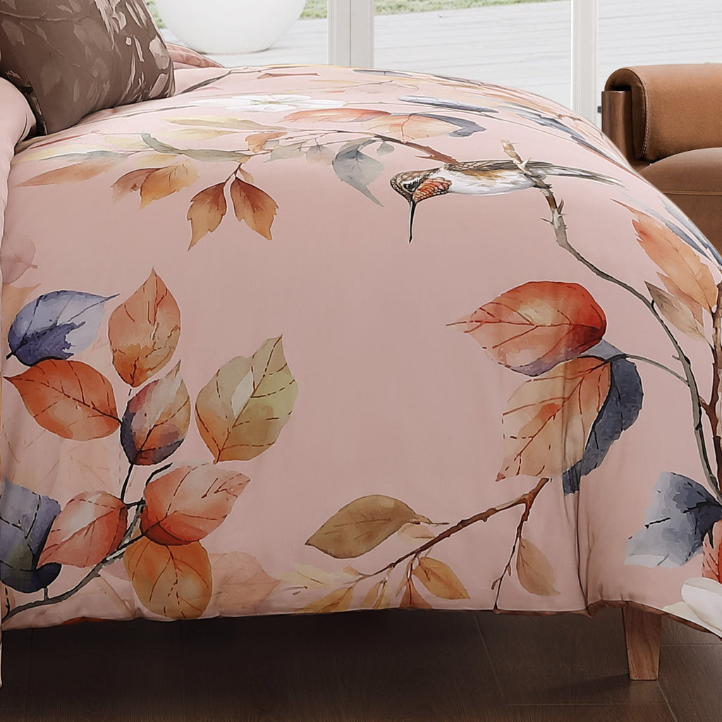 Bebejan Peachy Dogwood 5 Piece Reversible Comforter Set