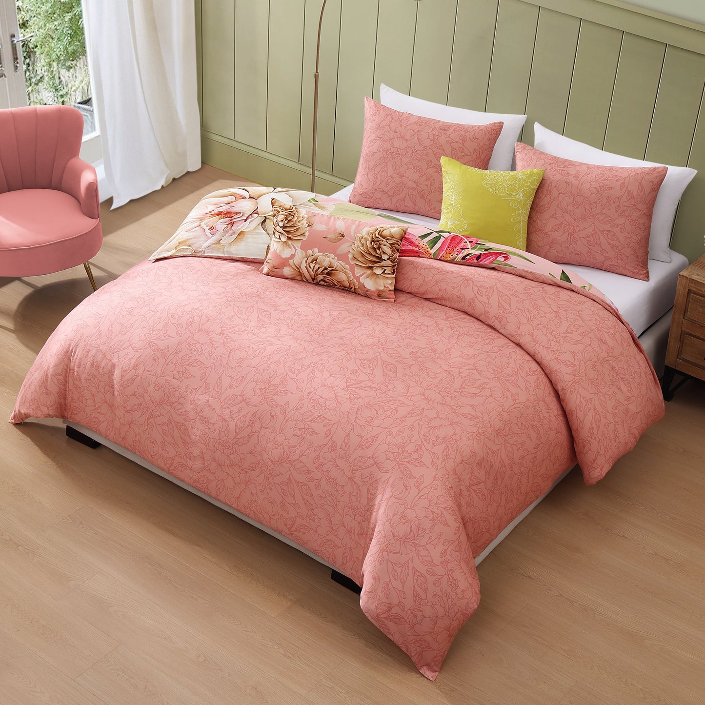 Bebejan Spring Forever 5 Piece Reversible Comforter Set