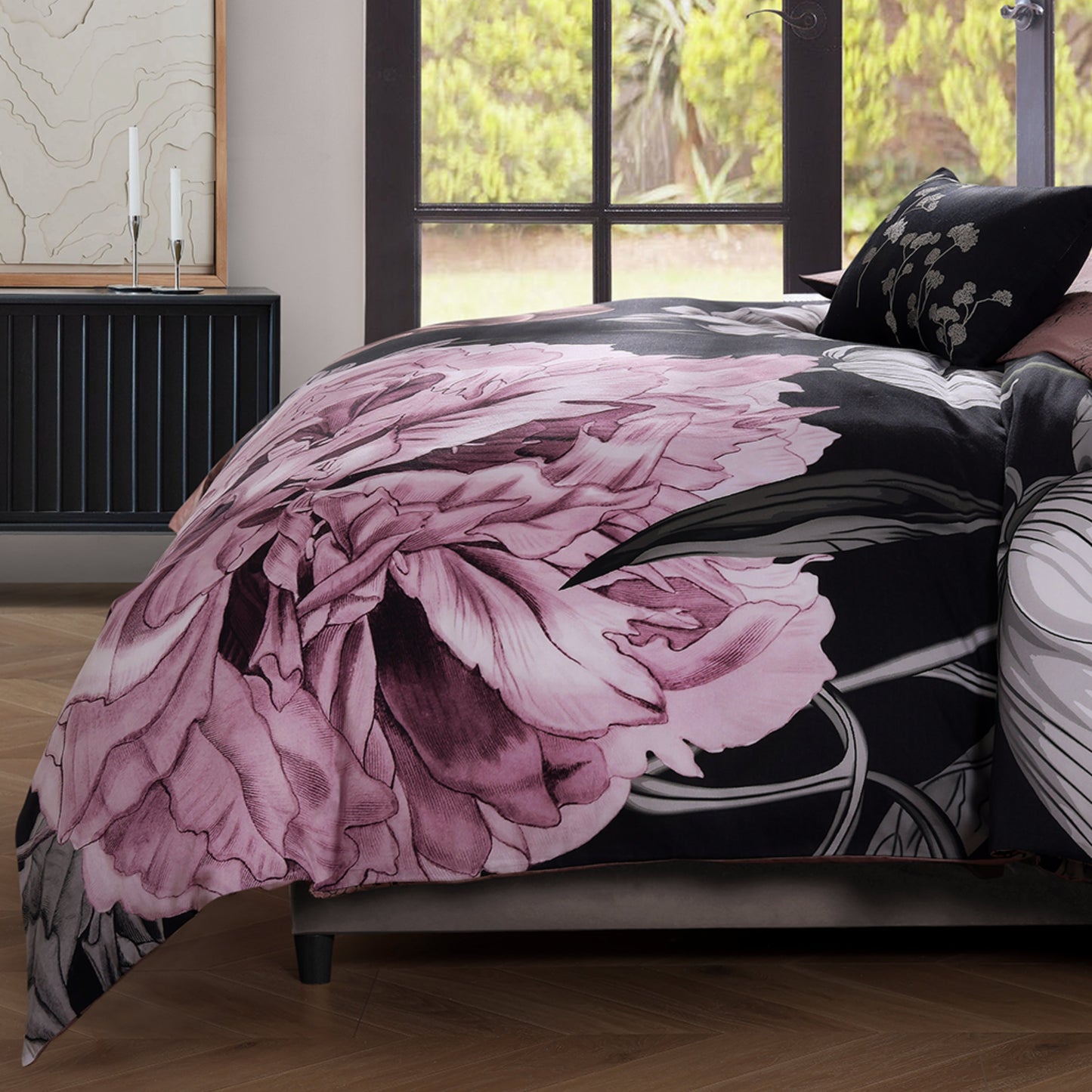 Bebejan Midnight Meadow 5 Piece Reversible Comforter Set