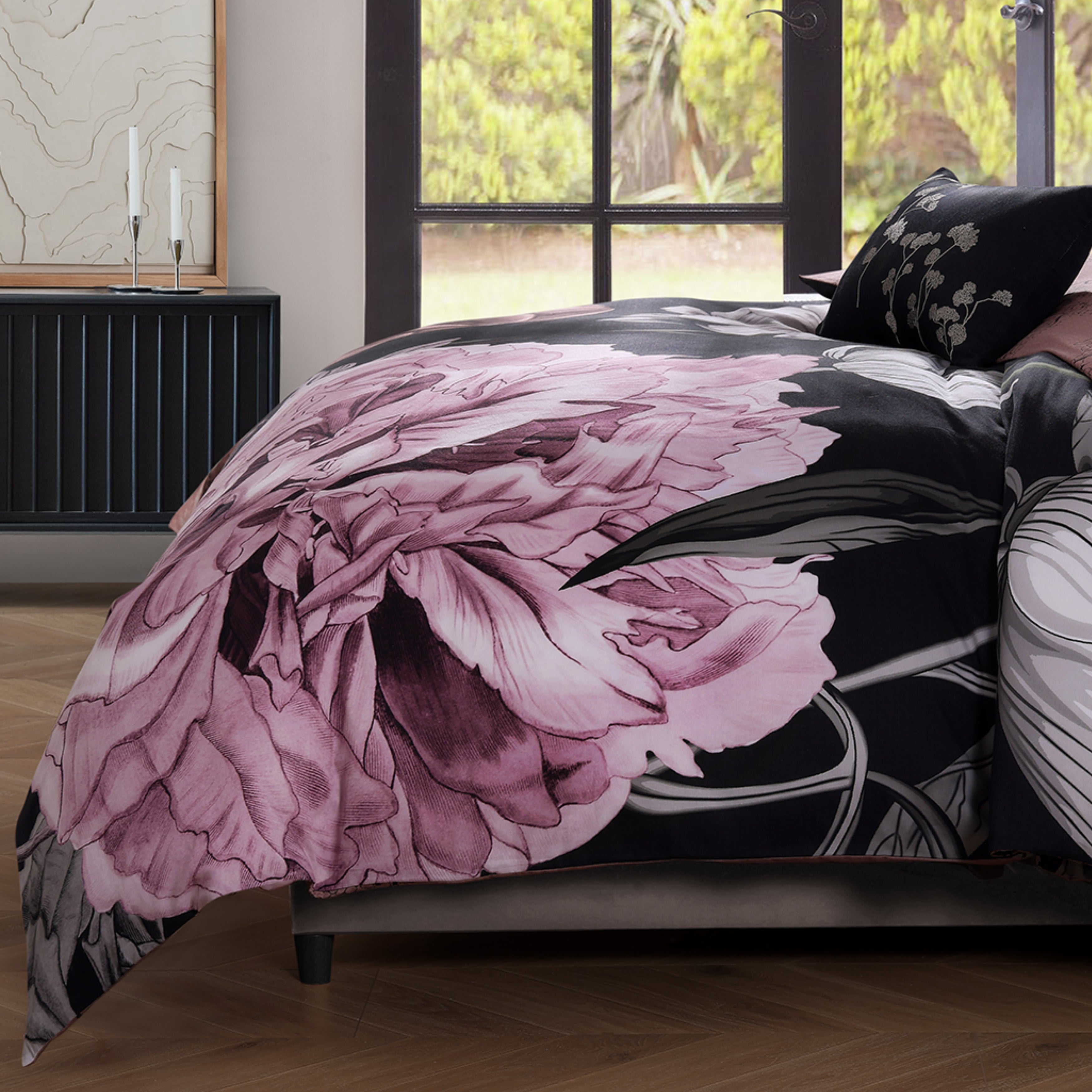 Bebejan Midnight Meadow 5 Piece Reversible Comforter Set