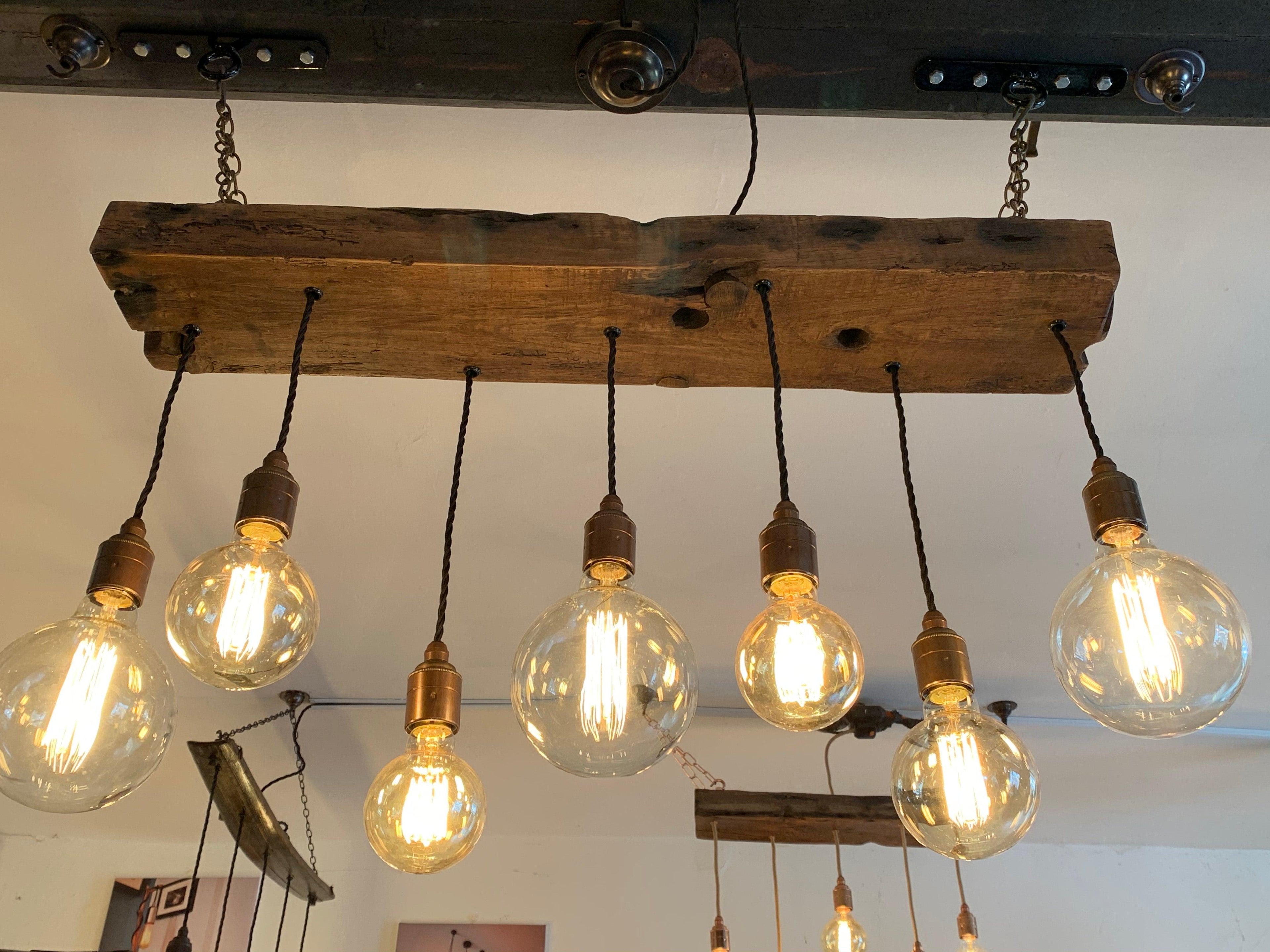 Oak Beam Chandelier